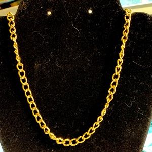 Unisex Hip Hop Gold Chain and Bracelet Set